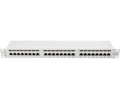 LANBERG PPS6-1024-S Patch Panel 24 prievadas 1U kat. 6 ekranuoti pilkai