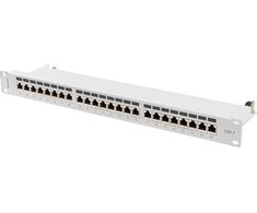 LANBERG patch panel 24 port 1U cat.7 FTP pilkas