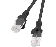LANBERG PCU6-10CC-1000-BK Patchcord RJ45 kat. 6 UTP 10m kabeliai