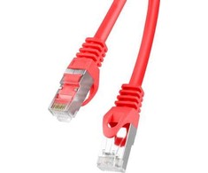 LANBERG patchcord cat.6 20m FTP raudona