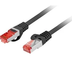 LANBERG Patchcord kat.6 FTP LSZH CU 2m juodas Fluke praėjo