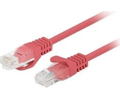„Fluke“ patvirtintas „Lanberg“ jungiamasis laidas, cat.6 UTP, 0,25 m, raudonas, 10 pak.