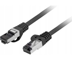 PATCHCORD CAT.8.1 S/FTP LSZH CU 2M Juodas FLUKE PASSED LANBERG