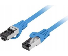 PATCHCORD KAT.8.1 S/FTP LSZH CU 1,5M Mėlynas FLUKE PASSED LANBERG