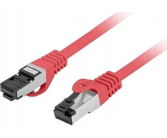 PATCHCORD KAT.8.1 S/FTP LSZH CU 1M Raudonas FLUKE PASSED LANBERG