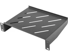 LANBERG AK-1012-B fiksuota lentyna 10 310mm 1U/254x180mm maks. apkrova iki 20kg juodas