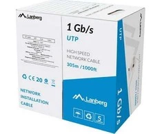 Lanberg įrengimo kabelis UTP, Cat5, DRUT, 305m (LCU6-10CC-0305-S)