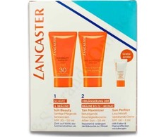 Get The Golden Tan! Set Lancaster: Golden Tan Maximizer, Buriti Oil, Anti-Wrinkle, After-Sun Serum, 3 ml + Golden Tan Maximizer,