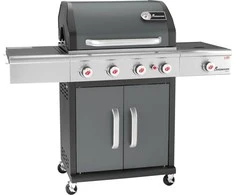 Landmann Triton 4.1 LTS pilka (12964) Dujotiekio šašlykinė 15 kW 65 cm x 44 cm
