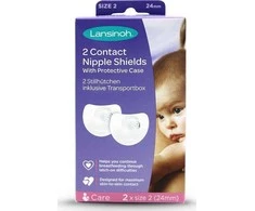 Lansinoh Contact Liners pagalbiniai maitinimo speneliai 24mm 2vnt