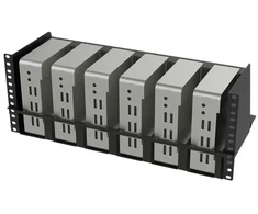 Lanview LVR-MINIPC-BRACK-4UBL, Lentyna, Plienas, Juoda, 3,9kg