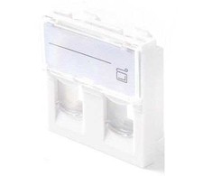 Lanview EURO OUTLET 45x45 - 2-PORT