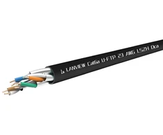 Lanview Kabelis sieciowy Cat 6a, U/FTP, HD-BaseT, 4x2xAWG23, LSZH, juoda, 305 m (LVN122433)