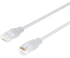 Lanview Kabelis sieciowy LightFlex, Cat.6, U/UTP, TPE, LSZH, balta, 3 m (LV-LIGHT-UTP603W)