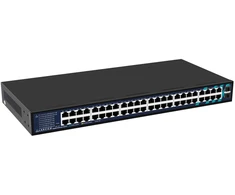 Šakotuvas Switch Lanview LVN-1UMOUNT (Unmanaged 48-Port RJ45 With 2)