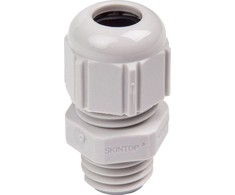 LAPP Poliamido kabelių laidininkas M12 IP68 SKINTOP ST-M 12x1,5 šviesiai pilkas 53111400
