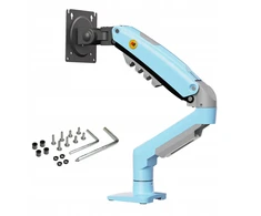 Larbre Vert „F80-XM Gulf Mėlyna Solid“ ergonomiškas monitoriaus laikiklis 17–30 colių, 3D VESA PIVOT reguliavimas