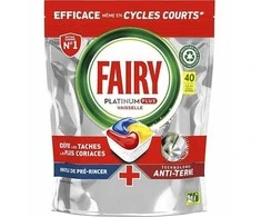 None Mondex FAIRY PLATINUM PLUS indaplovės kapsulės, 40 vnt., citrinų skonio, 620 g