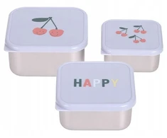 Lassig Happy Fruits Cherry Snackbox ze stali nierdzewnej 3 vnt.