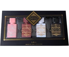 Set Lattafa: Bade'e Al Oud Oud For Glory Eau De Parfum Unisex, 25 ml + Bade'e Al Oud Honor &amp; Glory Eau De Parfum Unisex, 25 ml + Bade'e Al Oud Sublime Eau De Parfum Unisex, 25 ml + Bade'e Al Oud Noble Blush Eau De Parfum For Women, 25 ml