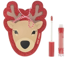 Kylie Cosmetics rinkinys: By Kylie skysti lūpų dažai 808, 5 ml + By Kylie dovanų lipdukas
