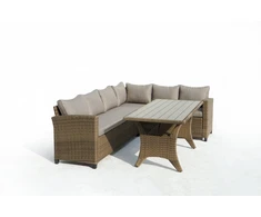 Lauko baldų komplektas Domoletti OUTDOOR FURNITURE SET BEIGE 179X66X73