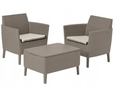 Lauko baldų komplektas Gardena Keter Sodo baldų komplektas Salemo Balcony Set beige