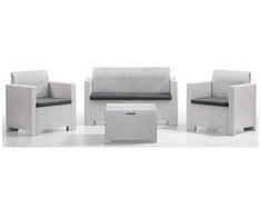 Lauko baldų komplektas Gardena Bica Sodo baldų komplektas Set Nebraska 2 baltas