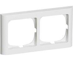 LAURITZ KNUDSEN FUGA® rėmas Softline 631 modulis, dvigubas horizontalus, baltas