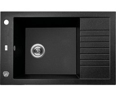 Granitinė virtuvinė plautuvė Laveo Pionier SBR_713T, Juodas