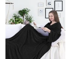 Pledas DecoKing Lazy, juodas, 150 cm x 180 cm