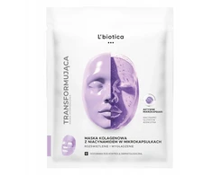 L'biotica Švytėjimo suteikianti ir lyginamoji kolageno kaukė su niacinamidu mikrokapsulėse, 1 vnt.