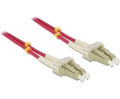 LC - LC šviesolaidinis delock Patchcord, Duplex, OM4, 5 m (84643)