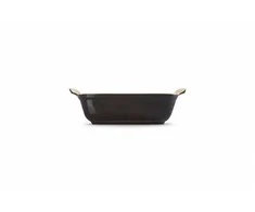 Le Creuset stačiakampis Heritage keraminis indas 19x14 cm / 1,1 l, juodas