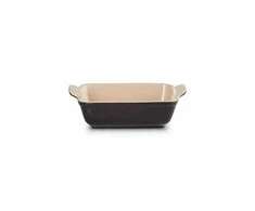 Le Creuset Rectangular Heritage Stoneware 19x14cm / 1,1L juodas