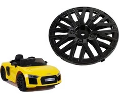 Lean Cars Juodas ratlankio dangtelis Audi R8 modeliui