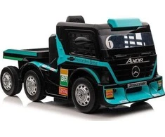 Lean Cars Vienvietis elektromobilis su priekaba Mercedes-Benz Axor XMX622, mėlynas