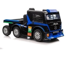 Lean Cars Vienvietis elektromobilis su priekaba Mercedes-Benz Axor XMX622, mėlynas
