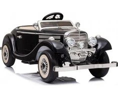 Lean Cars Dvivietis elektromobilis Retro Mercedes 540K, juodas