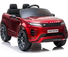 Lean Cars Dvivietis vaikiškas elektromobilis Lean Range Rover Evoque, raudonai dažytas
