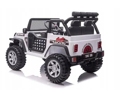 Lean Cars Vaikiškas elektrinis Jeep BEAST 4x4 su LED šviesomis ir saugos mygtuku, nuo 3 metų, juodas