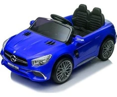 Dvivietis elektromobilis vaikams Mercedes SL65 S Lean Cars, mėlynas