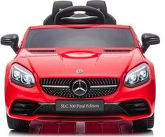 Lean Cars Dvivietis elektromobilis vaikams Mercedes SLC 300, raudonas