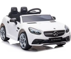 Lean Cars Dvivietis elektromobilis vaikams Mercedes SLC 300, baltas