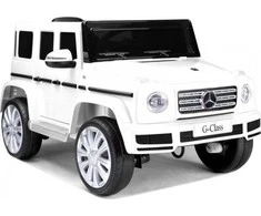 Lean Cars Elektromobilis vaikams Mercedes G500 baltas