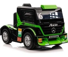 Lean Cars Vienvietis elektromobilis vaikams Mercedes-Benz Axor XMX622, žalias