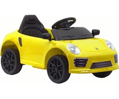 Lean Cars Vienvietis elektromobilis LeanToys WMT-666, geltonas