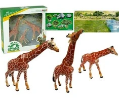 Lean Toys Edukacinis figūrėlių rinkinys Žirafų šeima LeanToys, 3 vnt.