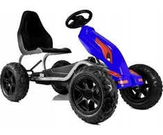 Lean Cars Pedalinis gokartas B012, mėlynas, vaikams nuo 6 metų