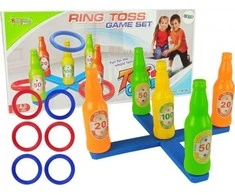 Lean Toys Spalvotas arkadinis žiedų metimo žaidimas